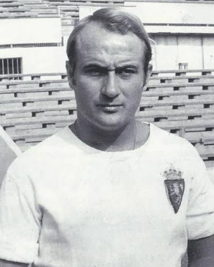 Luis Costa durante su etapa como futbolista del Real Zaragoza