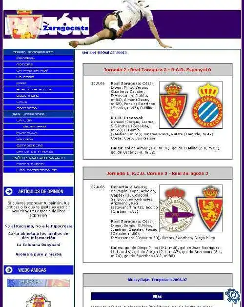 Pasión Zaragocista · 29 NOV 2006