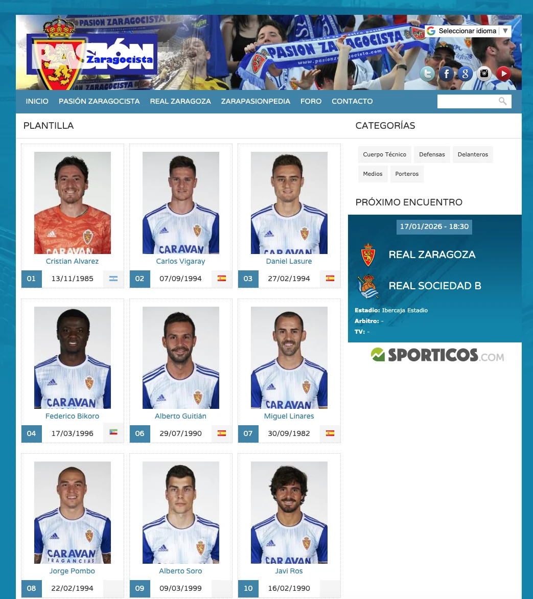 Pasión Zaragocista · JUL 2026
