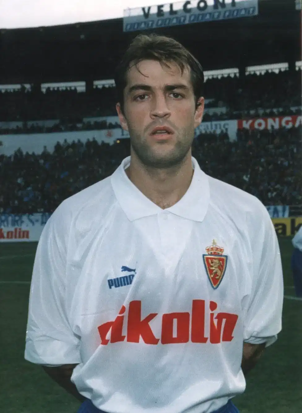 Sergi López con el Real Zaragoza