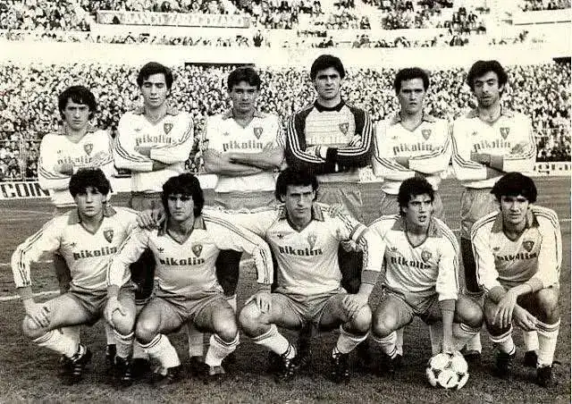 Plantilla del Real Zaragoza 1983/84, antecedente de la generación campeona de Copa.