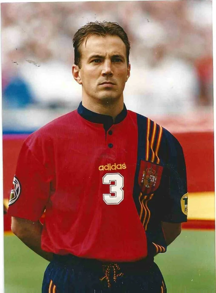 Alberto Belsué con la selección española