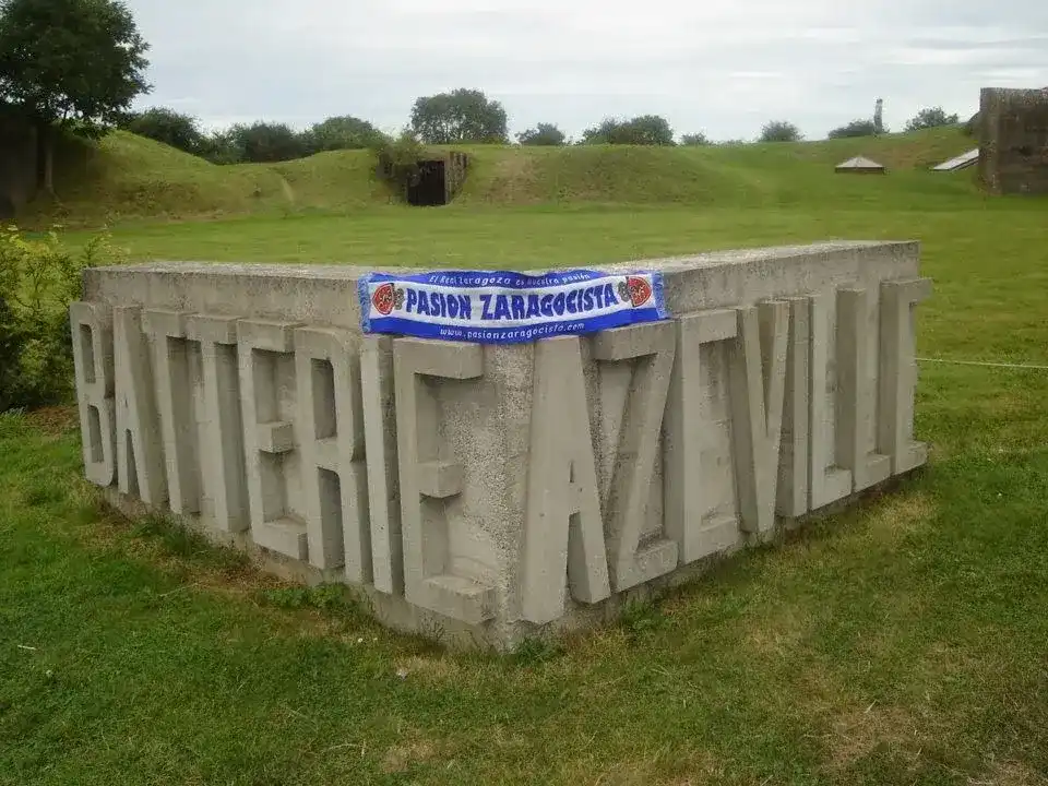 La batterie d'azeville en Normandia.