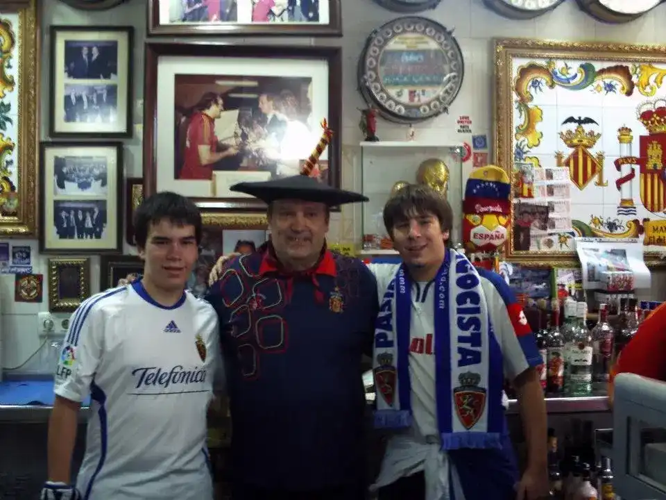 Otra con el gran Manolo...