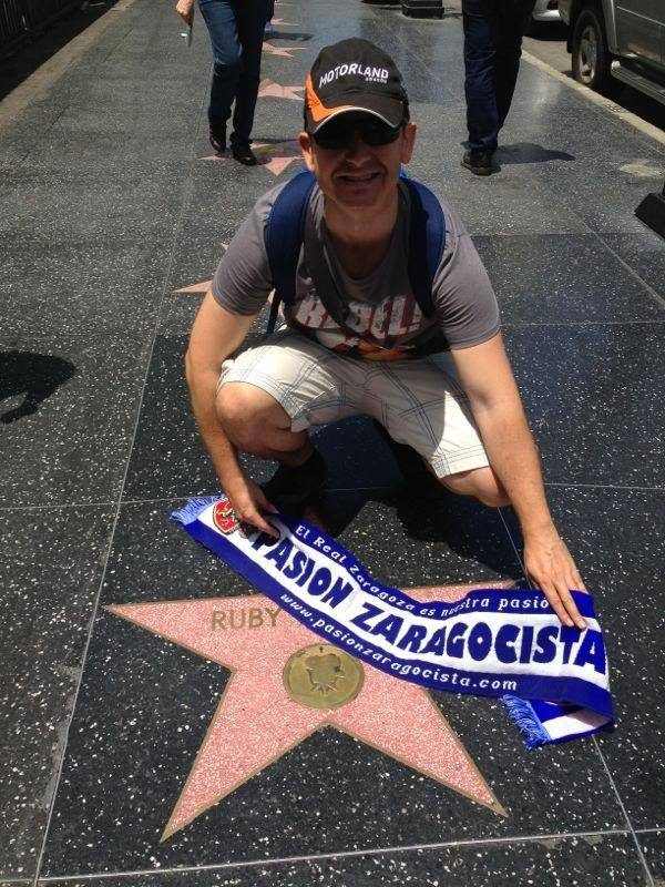 David se ha encargado de que el Paseo de la Fama de Hollywood tambien nos conozca...
