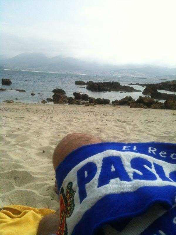 Una tarde cualquiera en la playa de Monteferro, Pontevedra...