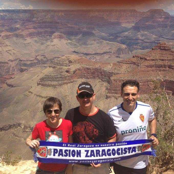 Ruth, David y José Angel en el Gran Cañón del Colorado...