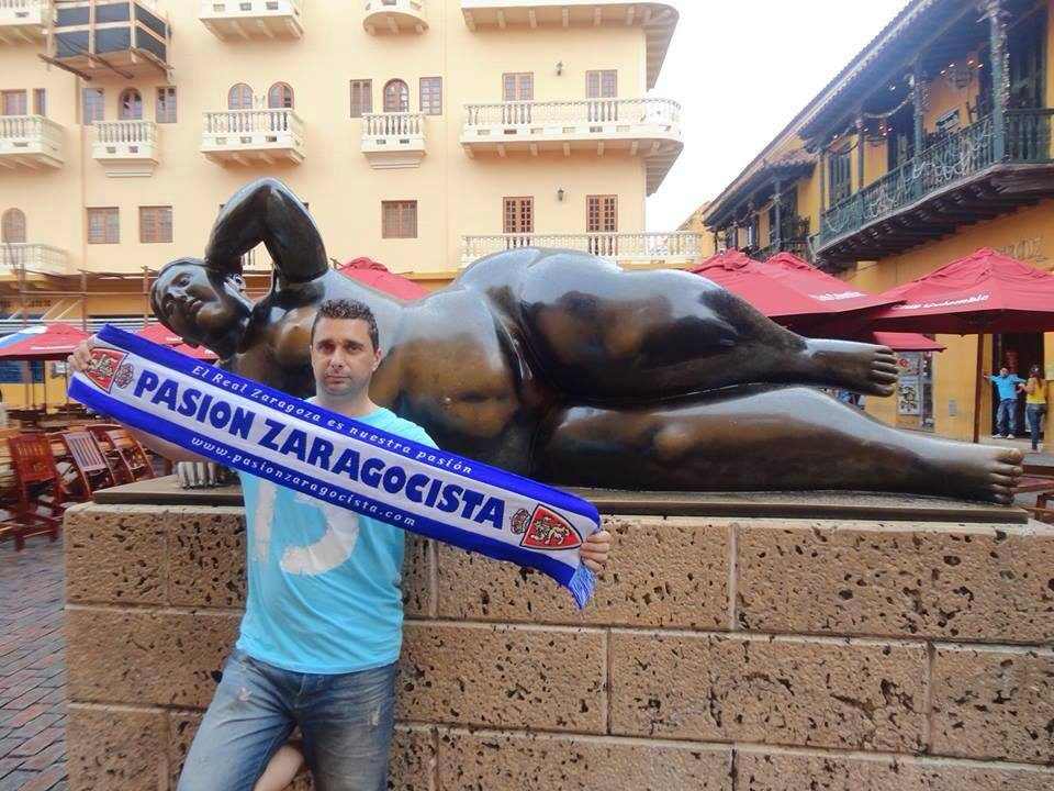 Alfredo animará hoy al Real Zaragoza desde Cartagena de Indias, Colombia!!.