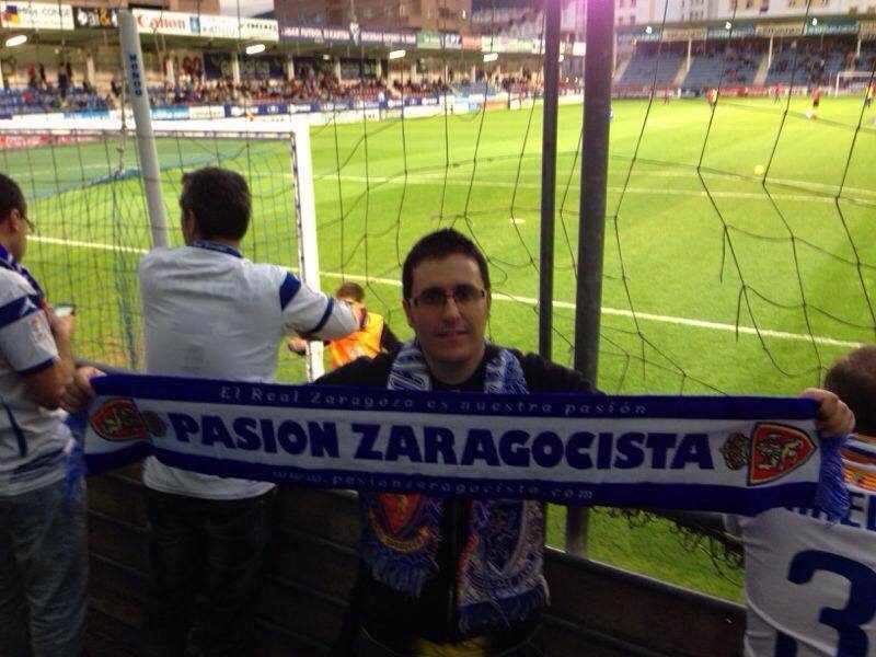 Dentro del campo ya, Rubén nos manda esta foto...