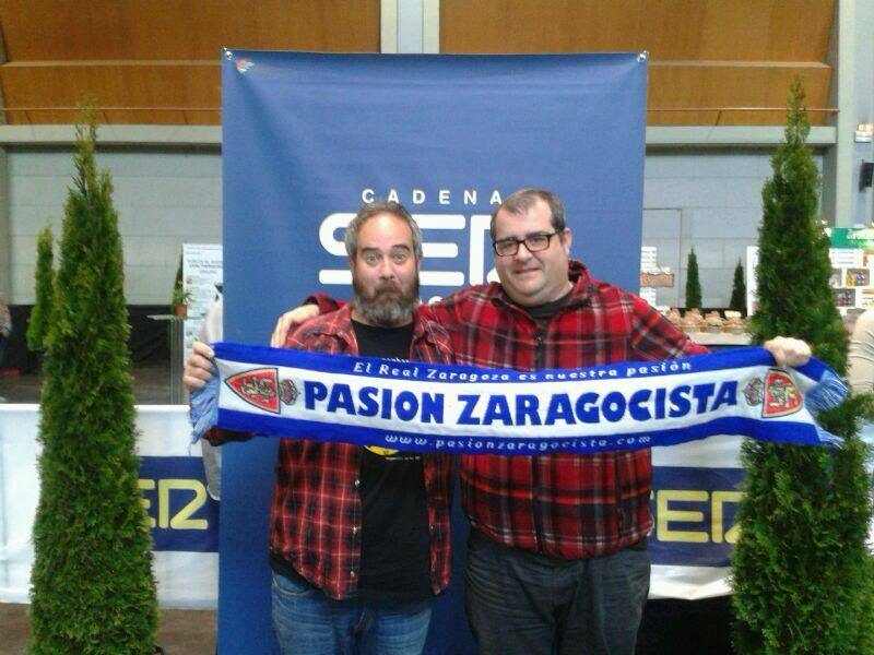Los gandules y el quesero de Trasmoz con su Pasión Zaragocista... ¡¡Grandes!!.