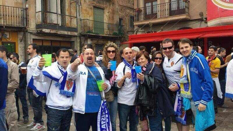 Fotos de la previa en Soria antes del partido contra el Numancia.