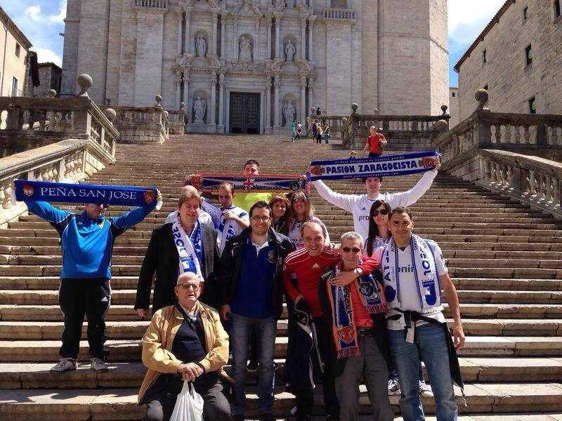 Recorremos kilometros... Celebramos los goooles... Gente nuestra ya en Gerona