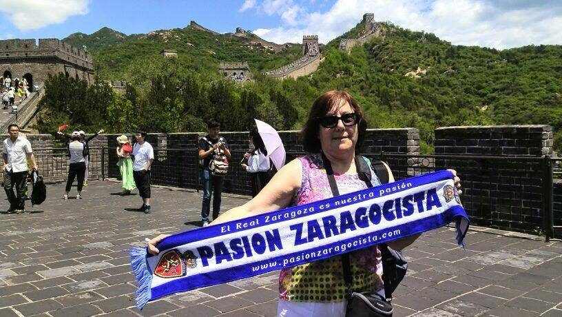 Mati nos saluda nada menos que desde la Gran Muralla China...