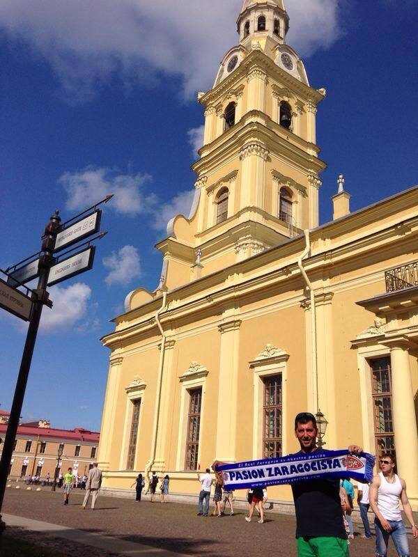 Paco nos saluda desde San Petersburgo...
