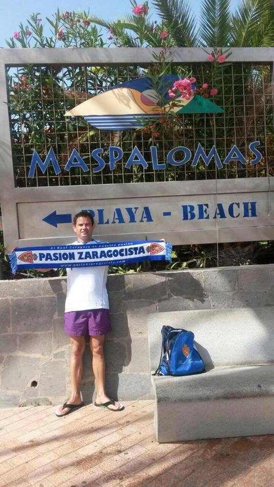 Rafa desde Maspalomas cargando pilas...