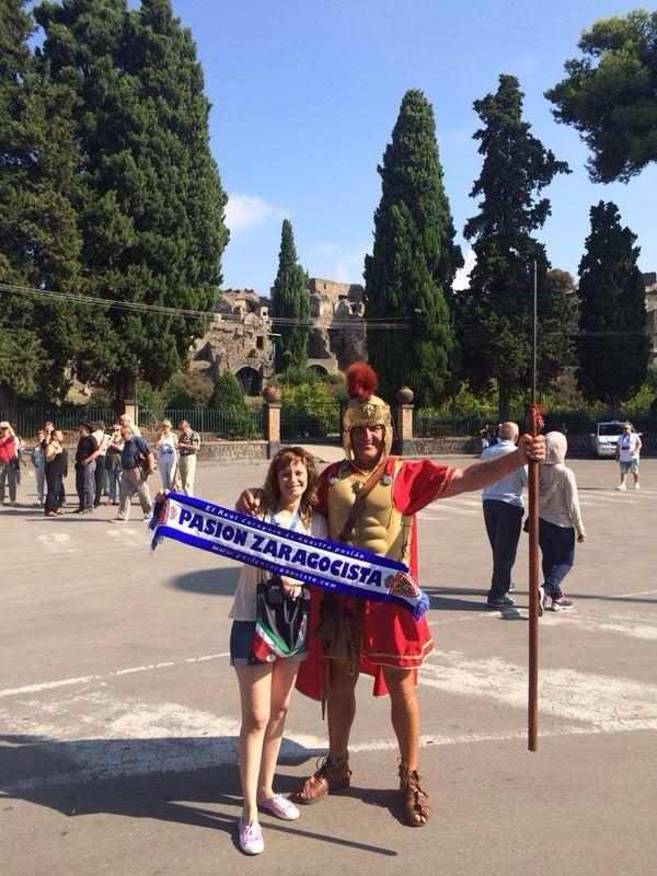 Alicia en Pompeya...