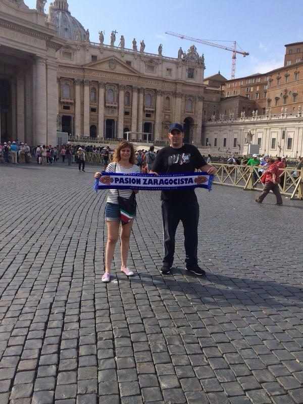 Alicia y Raúl en el Vaticano