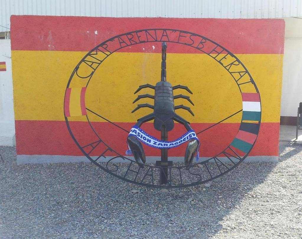 Desde Afghanistan Pedro nos manda esta foto que hizo ayer antes del partido del Real Zaragoza contra el Betis...