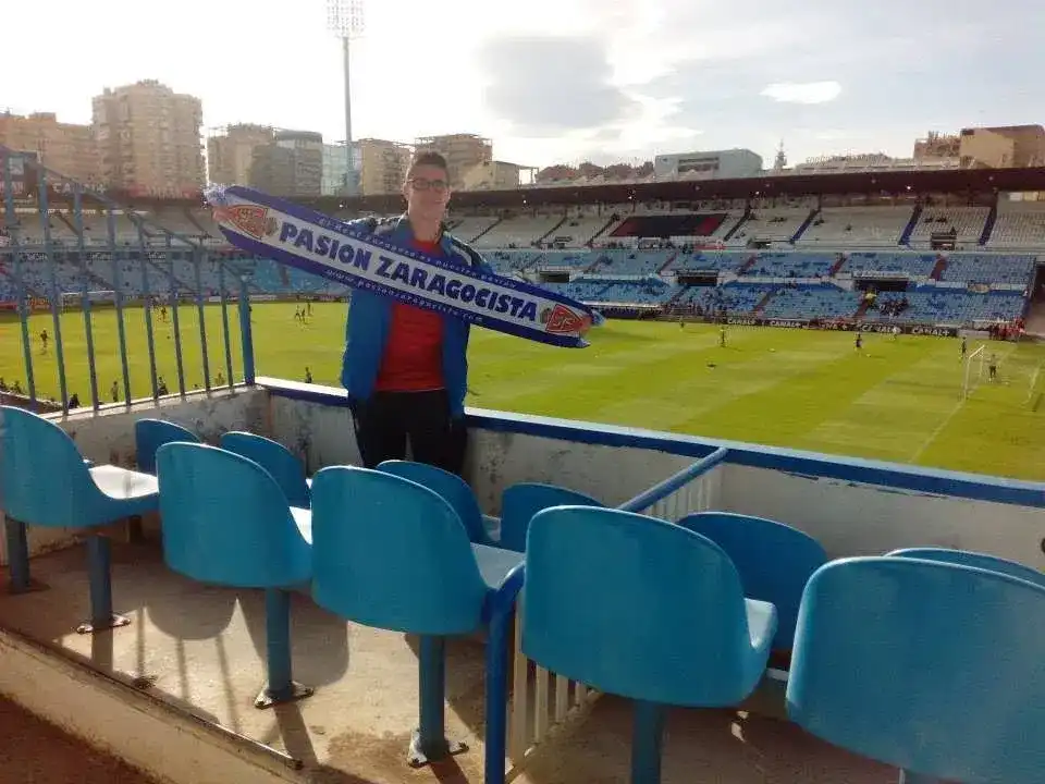 Víctor Jorcano nos manda una foto desde la Romareda