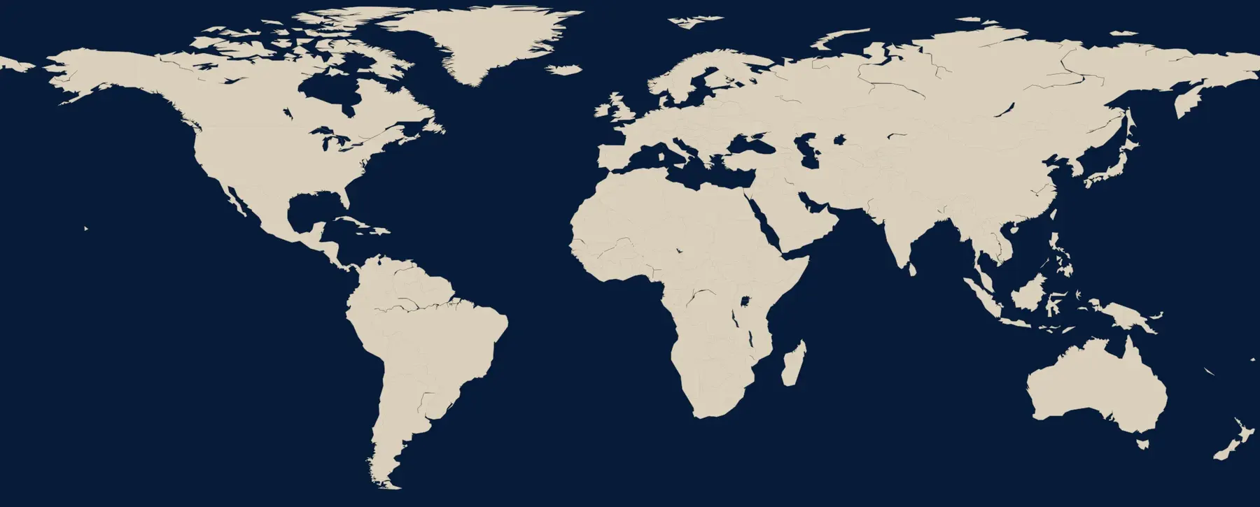 Mapa del mundo con los viajes de Pasión Zaragocista on Tour